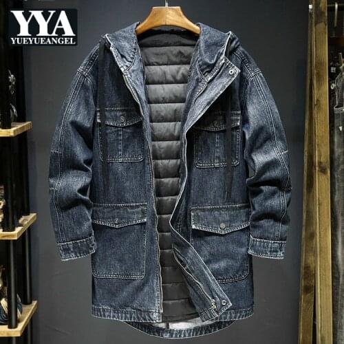 Мужские джинсовые парки YueYueAngel China At AliExpress