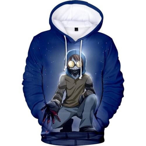 Creepypasta 3D Print Fashion Fall Winer Suit Hoodies Sportswear Hooded Youthful HIP HOP Style Women/Men The hooded