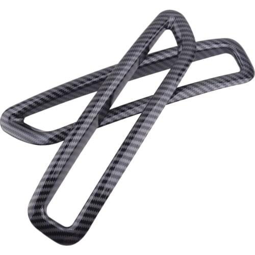 1 Pair Carbon Fiber Style Rear Fog Light Lamp Cover Trim ABS Fit for Nissan Sentra 2020 2021