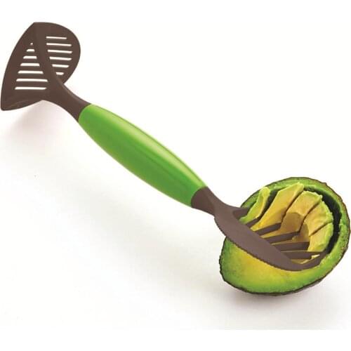 3-in-1 Avocado Slicer Fruit Peeler Cutter Pulp Separator Plastic Knife Easy To Use Kitchen Vegetable Tools Home Accessory