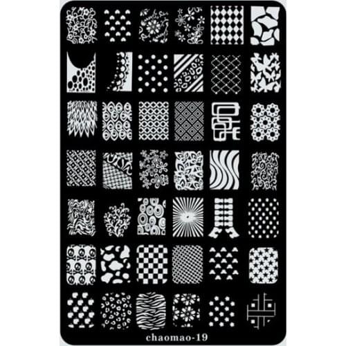 9.5x14.5cm Art Magic Nail Art Image Stamp Template Plates Polish Stamping Manicure Image Template #19