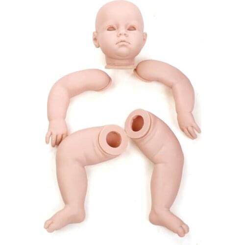 Reborn Doll Accessories Open Eyes Silicone Reborn Baby Doll Kits Suit for 28 Inch Reborn Kits for DIY Reborn Doll Kits