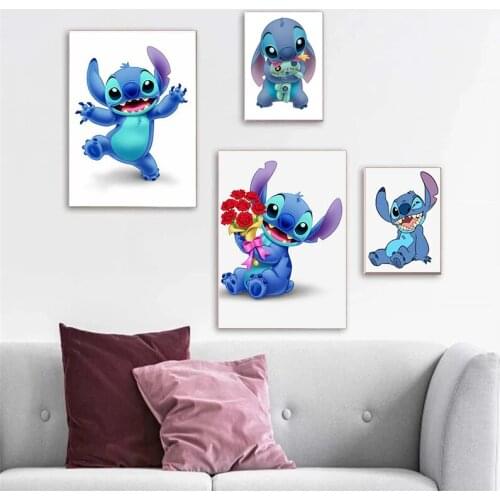 Disney Anime Lilo & Stitch Diamond Embroidery Cross Stitch Kits Diamond Painting 5D DIY Full Drill Mosaic Crafts Home Decor