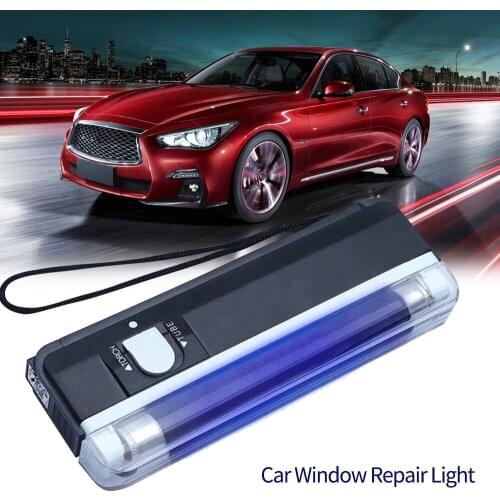 Auto Glass UV Cure Light Car Window Resin UV Lamp Automotive Glass Repair Tools Lighting Windshield Ultraviolet Detector