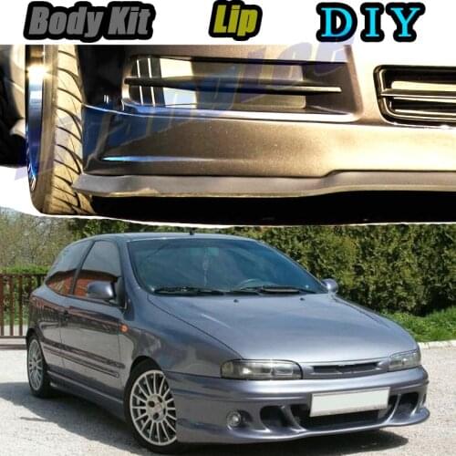 Car Bumper Lip Front Spoiler Skirt Deflector For Fiat Brava / Bravissimo / Bravo Tune Car Modified Body Kit VIP Hella Flush Lips
