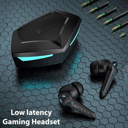 9D HiFi Wireless Low Latency Gaming Earphone Professional Gamer Music Earphone Bluetooth TWS Sport Waterproof Hands-free Headset