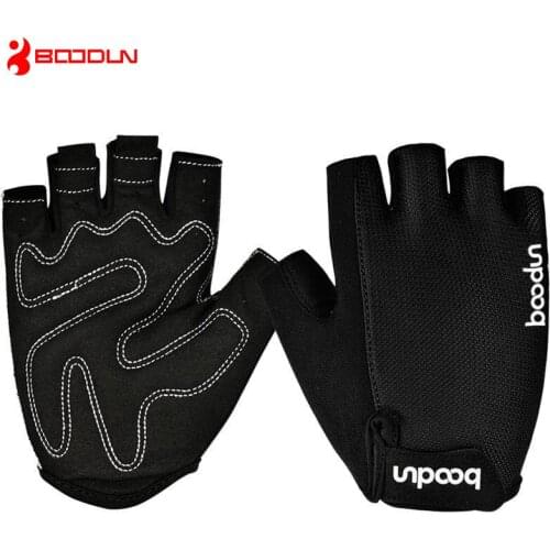 Boodun Brand Gym Gloves Men Women Microfiber Anti-skid Black Red Sport Guantes Gym Fitness Workout Gloves Drop Shipping AGB303