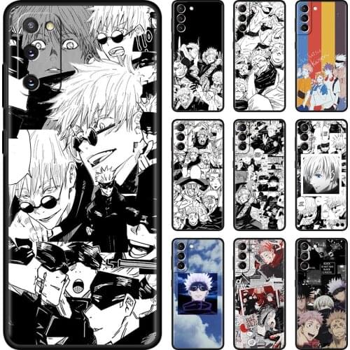 Hot Sale Case For Samsung Galaxy S21 Ultra S20 FE S10 Plus S9 S8 S10e S7 A51 Soft Silicone Phone Cover Jujutsu Kaisen Gojo Funda