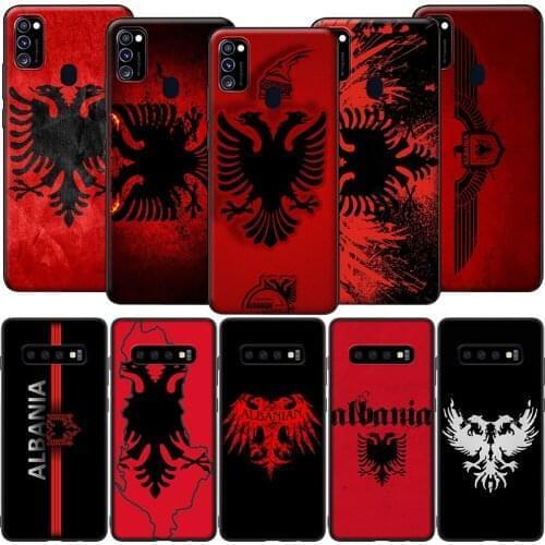 GX16 Albania Albanians Flag Case for Samsung A10S A20S A40S A50S A70S A51 A71 A81 A91 M11 M30S M31S M21 M51 A02S A42