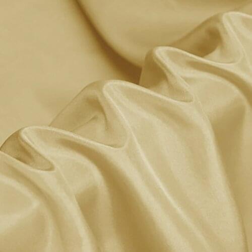 CISULI 100% SILK HABOTAI 114cm width 8momme/100% Pure Silk Dress Lining Fabric Factory Direct No.24 Light Golden