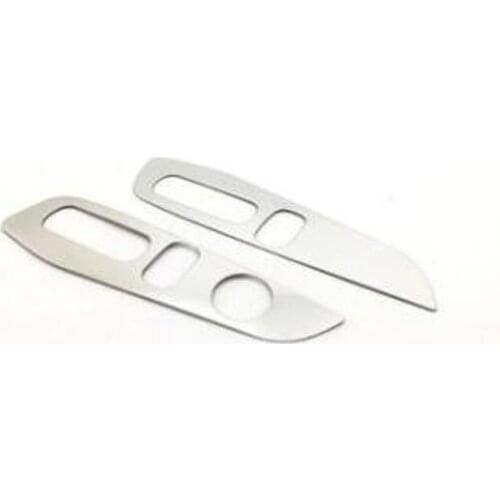 For Honda Accord 2018 2PCS Matte Silver Stainless Steel Car Seat Adjustment Knob Button Switch Cover Trim Car Styling Accessory