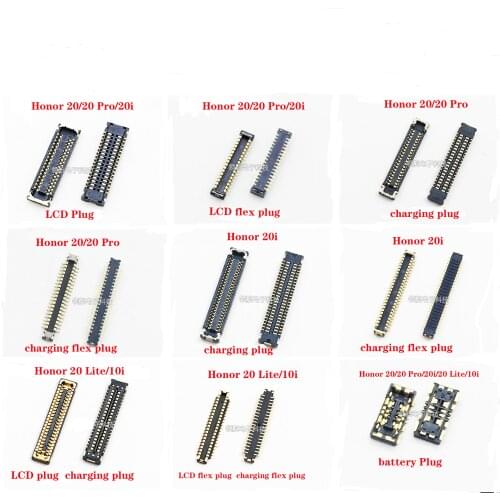 For Huawei Honor 20 20 Pro 20i 20 Lite 10i 20S display seat LCD screen cable tail socket battery FPC plug