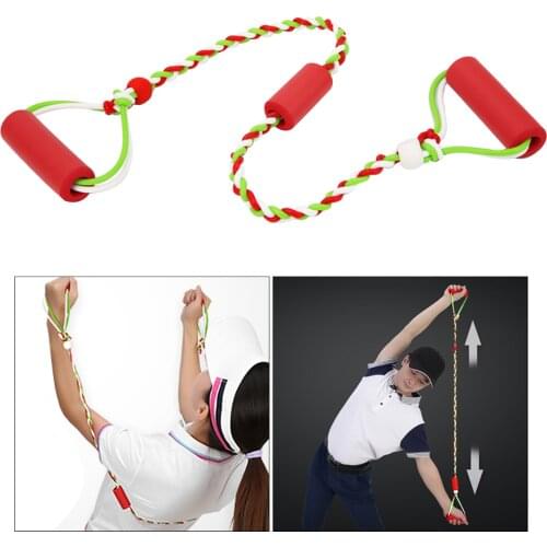 Resistance Bands Wiht Handle Golf Yoga Warm Up Swing Balance Activation Guide Indoor Outdoor Training Aid Gym Exercise