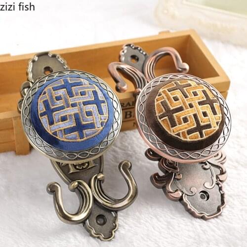 European Flannel Hook Bathroom Accessories Hooks for Hanging Towel Rack Living Room Decoration Backdrop Display Hook Coat Rack