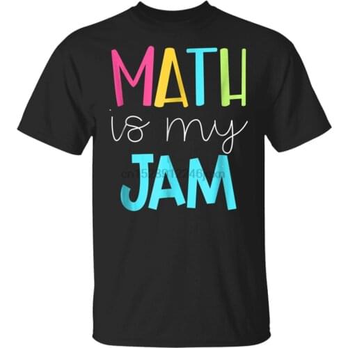 Math Teacher Shirt - Math Is My Jam T-Shirt Black-Navy For Men-Women Funny Design Tee Shirt