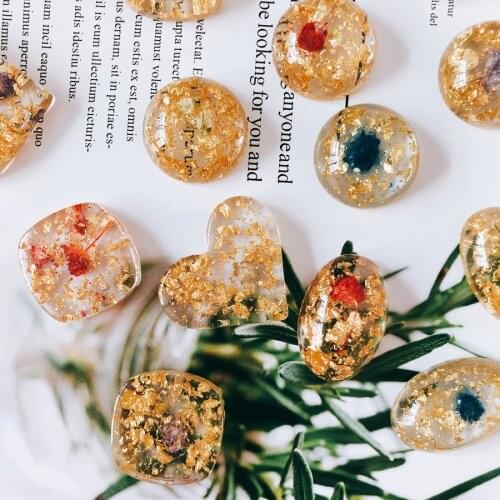 Resin cabochon diy earrings jewelry making supplies hand made jewelry findings flat back resin