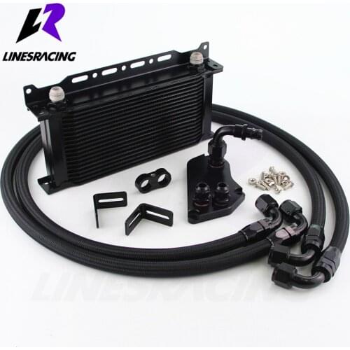 19 Row AN10 Oil Cooler Kit For BMW 3 series F30 F31 F35/N20+Mounting Bracket BK