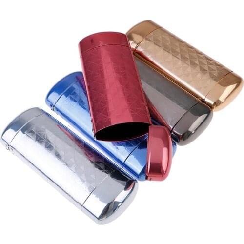 Fashion Portable Glasses Case Hard Cover Eyeware Spectacle Box Aluminum Push Button Lattice Patterns Reading Eyewear Accessories