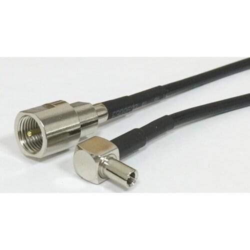 New FME Male Plug Switch TS9 Right Angle Connector RG174 Jumper Cable 20CM 8" Wholesale Fast Ship for 3G 4G antenna modem