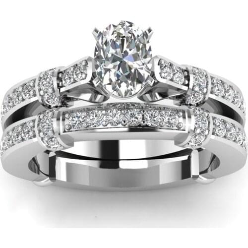 Romantic Couple Zircon Pair Ring Personality Ladies Fashion Proposal Ring Manufacturers Wholesale