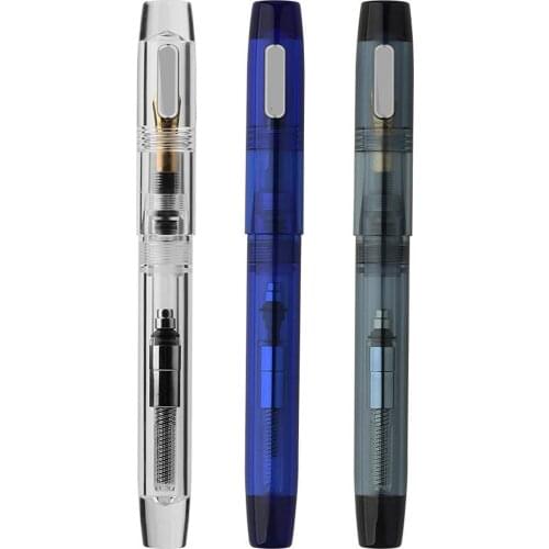 C3 Transparent Large-Capacity Fountain Pen Eyedropper Filling Pen With A Converter EF/F Iraurita Nib Ink Pen Gift Set