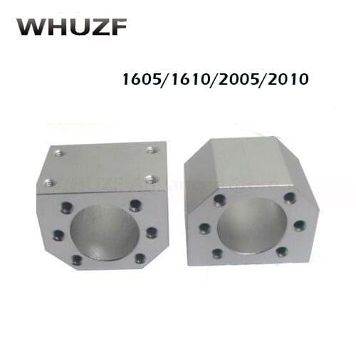 Bearing Steel ballscrew 1/2pcs nut housing bracket holder fit for SFU1605 SFU1610 Ball SFU2005 SFU2010 for 3D printer cnc parts