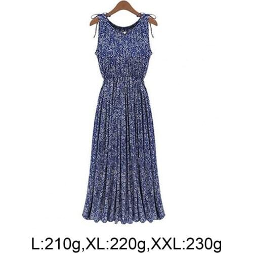 80%HOT Dress Durable Sleeveless Cotton Blend Summer Floral Sleeveless Dresses for Evening Party