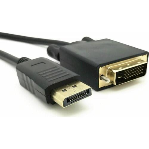 DisplayPort DP to DVI Cable Male to Male Display Port 1080P Connection PC For HDTV Adapter HD to DVI Laptop Projector O2S4