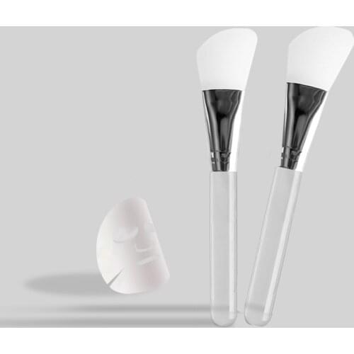 DIY Professional Silicone Face Mask Brush Facial Care Applicator Soft Transparent Brush Beauty Tools Mud Mixing Makeup Brushes