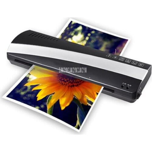 GS310 Professional Office Hot and Cold Fast Warm-Up Roll Laminator Machine forA3/ A4 Paper Document Photo 3-5min Warm-up time