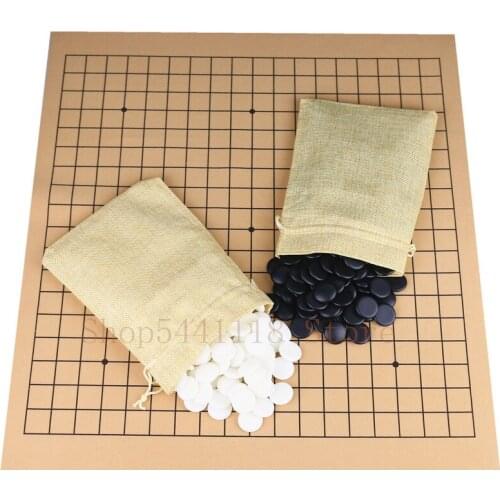 Entertainment Chess Games Weiqi Professional Go Game Suede Leather Sheet Chinese Play Fun For Kids