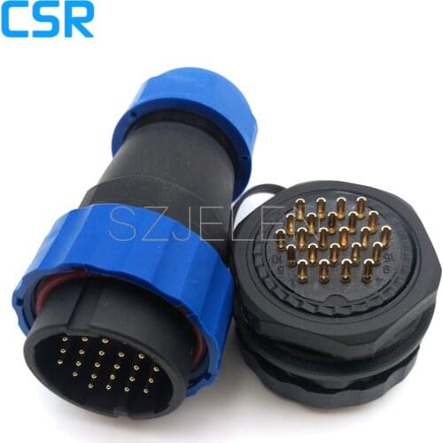 SD28TP-ZM, 24 pin Waterproof and dustproof connectors ,IP67, Industrial Power Wire connector, 24 pin Automotive Connectors