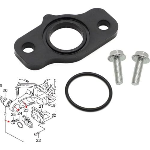 4 PCS For SUZUKI Carb Insulator Block / o-ring / bolts LT80 Quadsport / KFX80 OEM parts