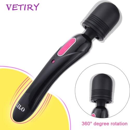 Dual Head Vibrator for Women AV Vibrator Magic Wand G-spot Massage Clitoris Stimulation Adult Sex Toys for Women Adult Products