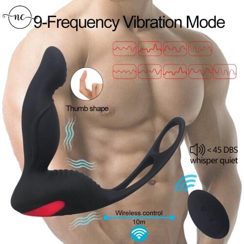 Adults Goods Male Masturbator Vibrator Prostate Massager Stimulator Strap-on vibrators Anal Plug Sex Toys for Men Gay Sexshop