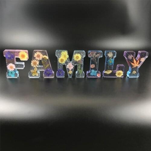 26Pcs Silicone Alphabet Molds Large Letter Molds Epoxy Resin Molds for DIY Craft Birthday Party Wedding Home Decoration