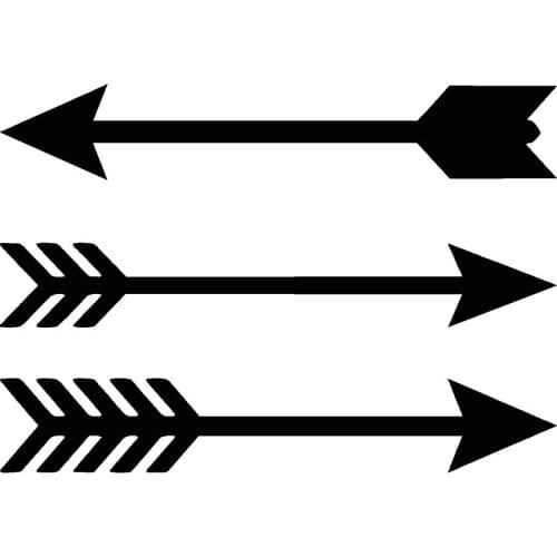 3 Piece Set Arrow Wall Sticker Wall Decoration Decal High Quality KK Vinyl Cover Scratches Waterproof PVC