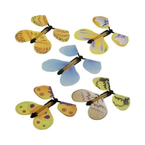 3 Pcs Flying Butterfly Props Magic Tricks Toy Transformation Fly Bat Funny Prank Joke Mystical Fun Classic Toy Surprise Gift