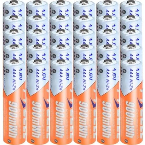 30pcs PKCELL AAA 900mwh Rechargeable batteries 1.6v NI-ZN battery 3A rechargeable batteries for Toys Flashlight RC Car