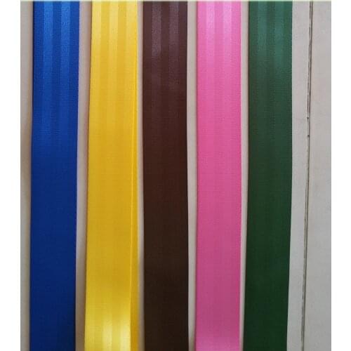 5 of 2meter 48mm wide SEAT BELT STRAP WEBBING 5 Colors Break Strength 2500KG