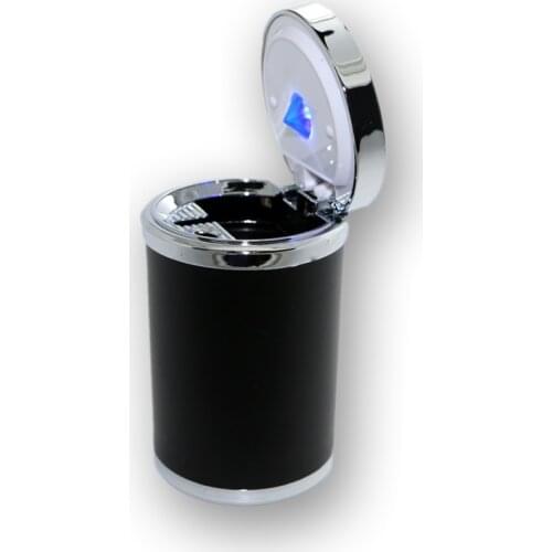 Car Ashtray Cenicero Ash Tray Coche Creativos Portatil Cigar Anti Humo Iqos Home Con Tapa Outdoor Sin Luxury Interior Led Black