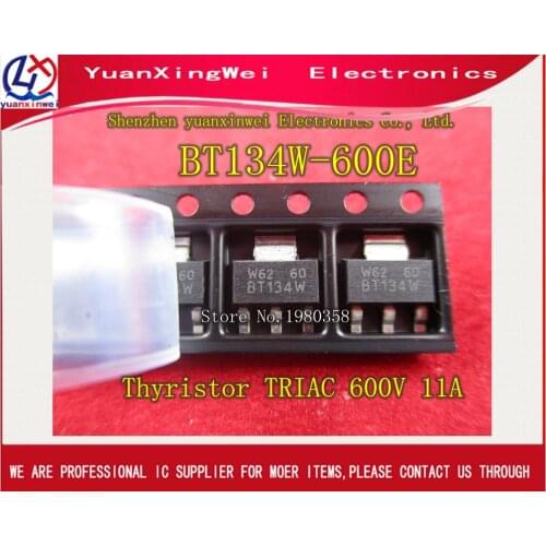 FREE SHIPPING 50PCS SOT223 BT134W BT134W-600 BT134W-600E BT134W-600D in Stock