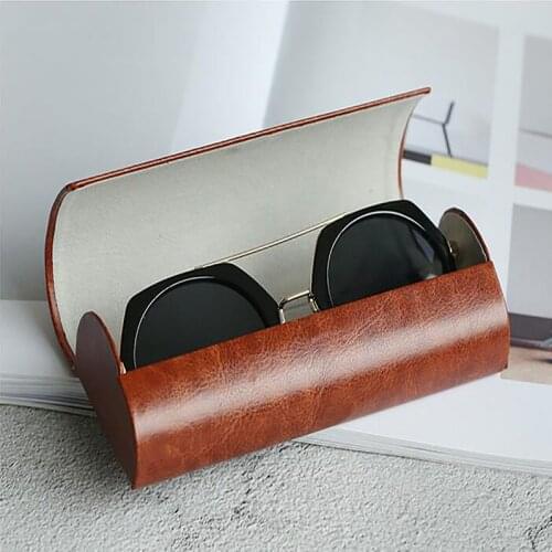 Hard Frame Glasses Case PU Leather Women Multicolor Spectacle Cases Waterproof Eyeglass Case Reading Glasses Box
