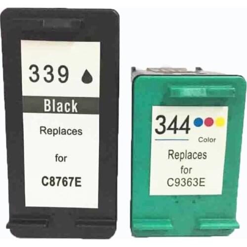 Vilaxh 339XL 344XL Ink Cartridge for HP 339 344 Deskjet 6520 6540 5740 5745 5940 Photosmart 2575 2610 2710 8050 6520 printer