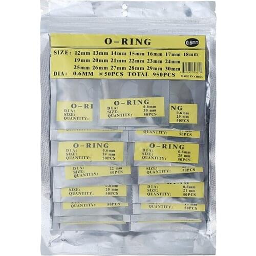 0.5/0.6/0.7 mm Watch O-ring Washers Set Sport Waterproof Gaskets kit Replacement O Rings for Watch Backs Accessories