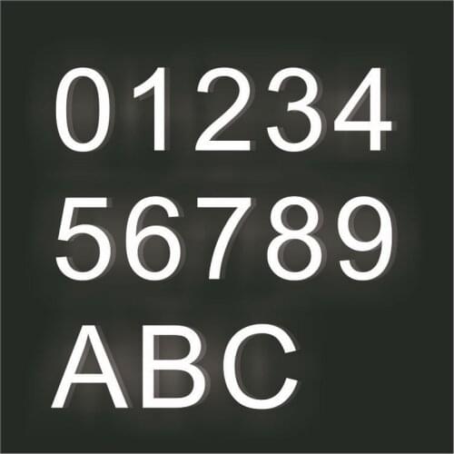 Custom Led light mini Acrylic House Numbers adress 3D Modern front lit up Door Plates Sign Address Number for House