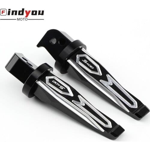 New High Quality Motorcycle CNC Passenger Footrests Rear Foot Pegs For KYMCO XCITING S400 S 400 XCITINGS400 2017 2018 2019 2020