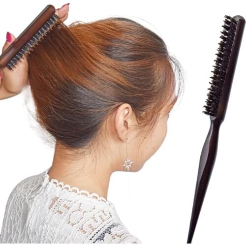 Newest Arrival Three Row Hair Brush Updo or Buns Tie up Pointed Tail Comb Fluffy Curly Hair Comb Beauty Tools