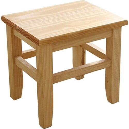 New Multi-Function Solid Wood Shoe Bench Stool ChildrenS Adult Stool Living Room Home Small Bench Sofa Tea Table Chair On-Sli