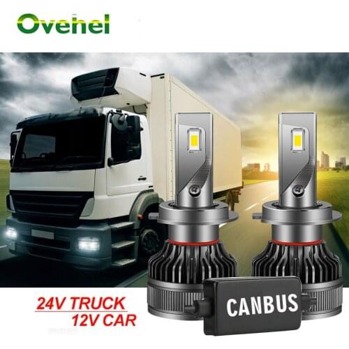 OVEHEL110W 30000K Canbus Led Car Headlight 9006/HB4 9005/HB3 H1 H8 H7 H4 H11 H9 9012(HIR2) 3570 CHIP Light 6000K 24V For Truck